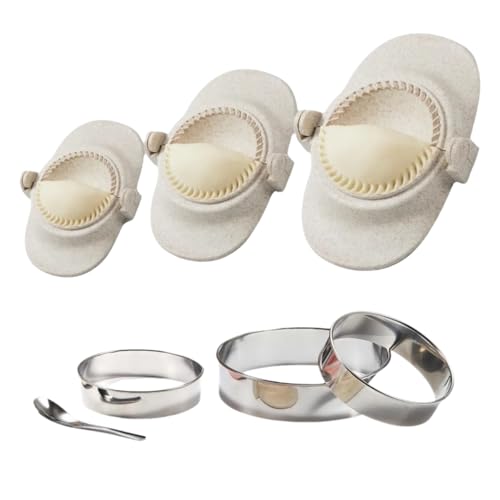 Empanada Maker Presse, Teigtaschenform-Set mit Teigschneider, Teigtaschenform-Set für Pierogi, Pastelitos, Calzone, Umsätze, chinesische Teigtaschen, kann auch als Tortilla-Ordner verwendet werden, 3 Empanada Maker Presse, Teigtaschenform-Set mit Teigschneider, Teigtaschenform-Set für Pierogi, Pastelitos, Calzone, Umsätze, chinesische Teigtaschen, kann auch als Tortilla-Ordner verwendet werden, 3 von Glowgath