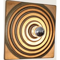 1 Von 2 Mid-Century Modern Glasierte Keramik Wandleuchten, Deutschland 1960Er von GlowingBeauties