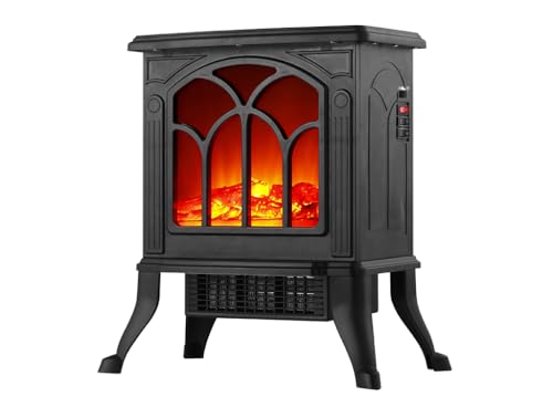 Heizstrahler mit Flammeneffekt, Thermostat, 750 W/1500 W, ideal zum Beheizen von Räumen und für eine gemütliche Atmosphäre. von Glowster