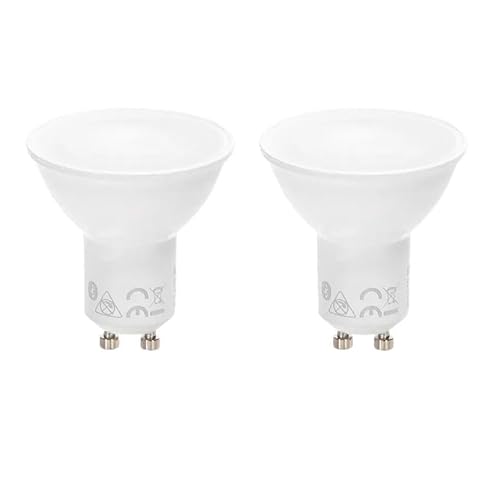 Glowster 2er Set GU10 Smart Spots mit Bluetooth MESH Technologie. Wechseln Sie zwischen verschiedenen Farbtemperaturen (CCT), um die perfekte Atmosphäre in Ihrem Zuhause zu schaffen. von Glowster