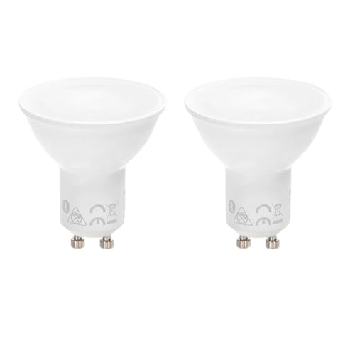 Glowster 2er Set GU10 Smart Spots mit Bluetooth MESH Technologie. Wechseln Sie zwischen verschiedenen Farbtemperaturen (CCT), um die perfekte Atmosphäre in Ihrem Zuhause zu schaffen. von Glowster