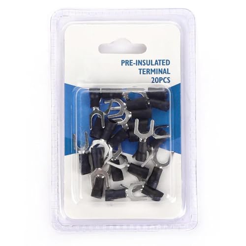 Glowster Vorisolierte schwarze Klemme SV 1.25-6 (20 Stück/Blister) für sichere und effiziente elektrische Verbindungen in elektrischen Anlagen. Glowster Vorisolierte schwarze Klemme SV 1.25-6 (20 Stück/Blister) für sichere und effiziente elektrische Verbindungen in elektrischen Anlagen. von Glowster