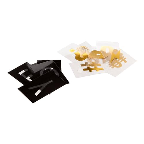 Glowster Packung mit 100 Buchstaben (A-J) für Nachrichtenbox, kreative Dekoration und visuelle Kommunikation. Ideal für die Personalisierung Ihrer Räume. von Glowster