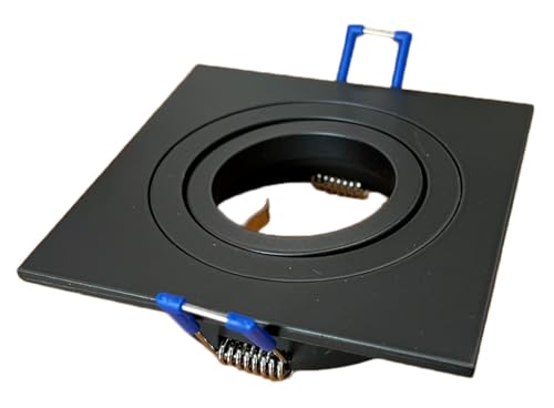 Glowster Quadratischer Schwenkreifen mit 2 schwarzen Ringen: Modernes und funktionales Design wertet Ihre Räume auf. Ideal für elegante und moderne Beleuchtungsprojekte, perfekt für jedes Ambiente. von Glowster