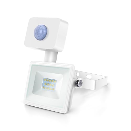 Glowster Schlanker LED-Strahler mit weißem Sensor, 10 W (Druckguss) von Glowster