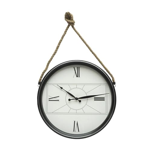 Glowster Schwarze Wanduhr mit Einer Länge von 50 cm, mit Schnur und Zeiger im Schwert-Stil, dekoriert und verleiht jedem Raum Stil. Glowster Schwarze Wanduhr mit Einer Länge von 50 cm, mit Schnur und Zeiger im Schwert-Stil, dekoriert und verleiht jedem Raum Stil. von Glowster