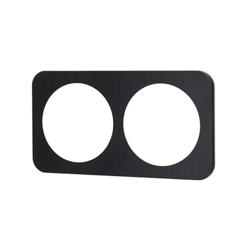 Hochwertiges Wandschild aus Aluminium in deutsch/französischem Design, mit eleganter schwarzer Oberfläche und 2 Schlüsseln. Perfekt, um jedem Raum einen modernen und anspruchsvollen Touch zu von Glowster