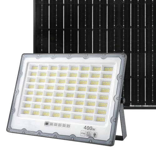 LED-Solarstrahler, 400 W, IP65, Grau, hohe Effizienz, Solarenergie, ideal für Außenbeleuchtung und Sicherheit. LED-Solarstrahler, 400 W, IP65, Grau, hohe Effizienz, Solarenergie, ideal für Außenbeleuchtung und Sicherheit. von Glowster