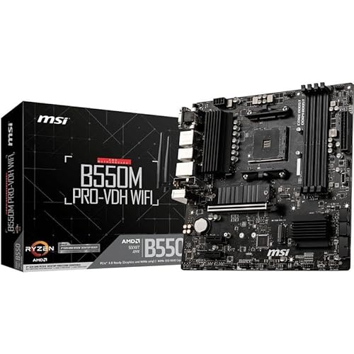 MATX AM4 B550M Motherboard mit WLAN, 4 x SATA, 4 x USB 3.2, Unterstützung für Hochleistungs-PCs und Spiele. von Glowster