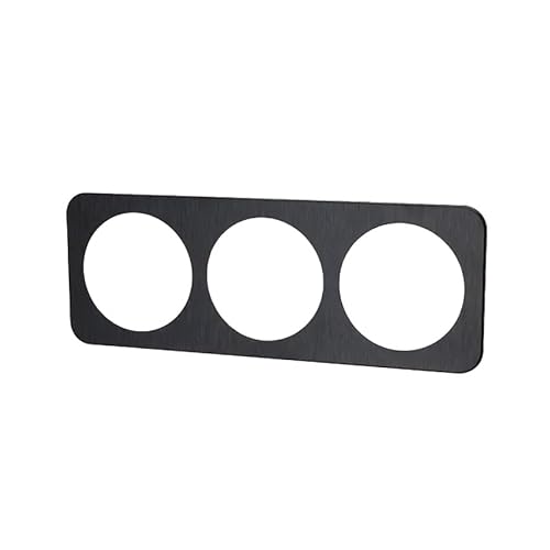 Premium Aluminiumplatte in edlem Schwarz - Deutsch/Französisch Design mit 3 Schlüsseln für einfache Bedienung und hohe Langlebigkeit - Perfekt für jeden modernen Raum von Glowster