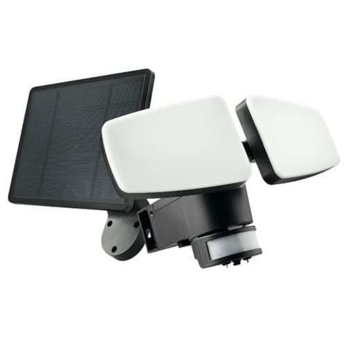 Solarpanel mit mehreren Positionen, IP54, 12 W, mit CCT-Sensor, ideal für Außenbeleuchtung und Optimierung der Solarenergie. von Glowster