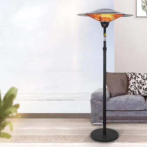 Quarz-Heizstrahler für den Außenbereich, 2100 W, mit Fuß, ideal zum schnellen Heizen von Terrassen und Außenbereichen. Quarz-Heizstrahler für den Außenbereich, 2100 W, mit Fuß, ideal zum schnellen Heizen von Terrassen und Außenbereichen. von Glowster