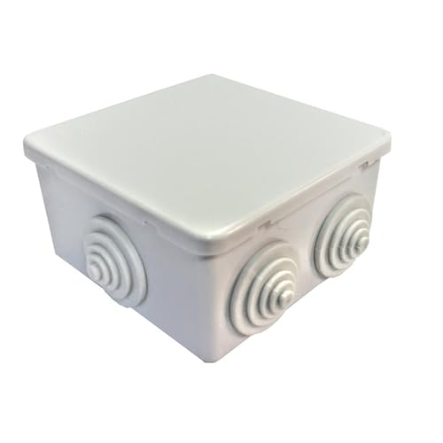 Wasserdichte Box 80 x 80 mm mit Estrich, ideal zum Schutz von elektrischen Verbindungen und Geräten in feuchten Umgebungen. von Glowster