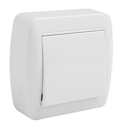 Weiße Flächenkreuzung, 10 A, 250 V, 74 x 72 x 28 mm Weiße Flächenkreuzung, 10 A, 250 V, 74 x 72 x 28 mm von Glowster