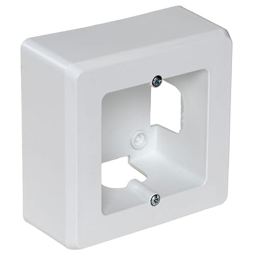 Weiße Oberflächensockel für verschiedene Mechanismen, 94 x 96 x 43 mm Weiße Oberflächensockel für verschiedene Mechanismen, 94 x 96 x 43 mm von Glowster