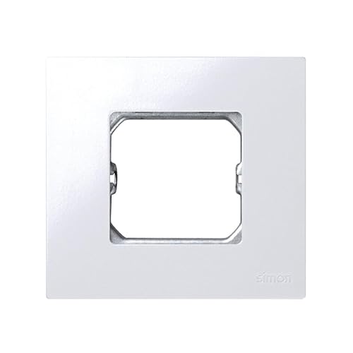 Weißer Rahmen für ein Element, Standardmaße, einfache Installation, ideal zur Steuerung elektrischer Geräte und zur Dekoration von Räumen. von Glowster