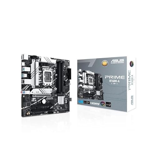 mATX B760M-A DDR4 Sockel LGA 1700 für PCs, Unterstützung Multi-GPU, ideal für Gaming und Multitasking von Glowster