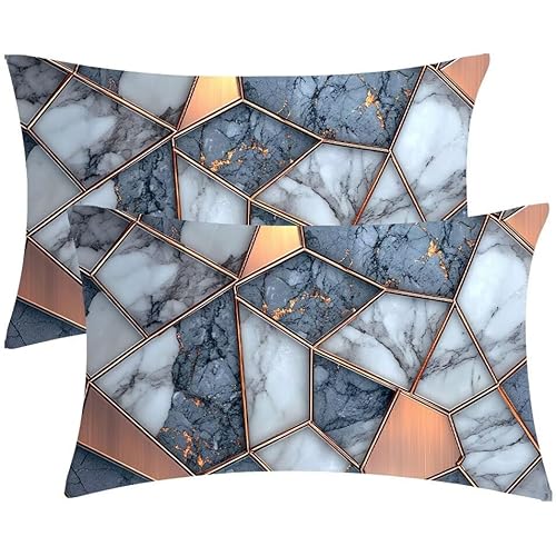 Kissenbezug 25 x 50 Geometrische Kopfkissenbezug 2er Set Sofakissen Samt Kissenbezüge Rechteckig Dekokissen für Sofa Stühle Deko Wohnzimmer Modern Couchkissen Schlafzimmer Kissenhülle, Geschenke F-551 Kissenbezug 25 x 50 Geometrische Kopfkissenbezug 2er Set Sofakissen Samt Kissenbezüge Rechteckig Dekokissen für Sofa Stühle Deko Wohnzimmer Modern Couchkissen Schlafzimmer Kissenhülle, Geschenke F-551 von Glslmznq