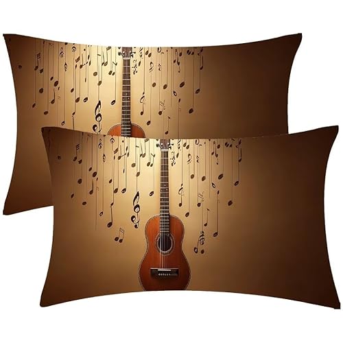 Kissenbezug 25 x 50 Gitarre Kopfkissenbezug 2er Set Sofakissen Leinen Kissenbezüge Rechteckig Dekokissen für Sofa Stühle Deko Wohnzimmer Modern Couchkissen Schlafzimmer Kissenhülle, Geschenke F-542 Kissenbezug 25 x 50 Gitarre Kopfkissenbezug 2er Set Sofakissen Leinen Kissenbezüge Rechteckig Dekokissen für Sofa Stühle Deko Wohnzimmer Modern Couchkissen Schlafzimmer Kissenhülle, Geschenke F-542 von Glslmznq