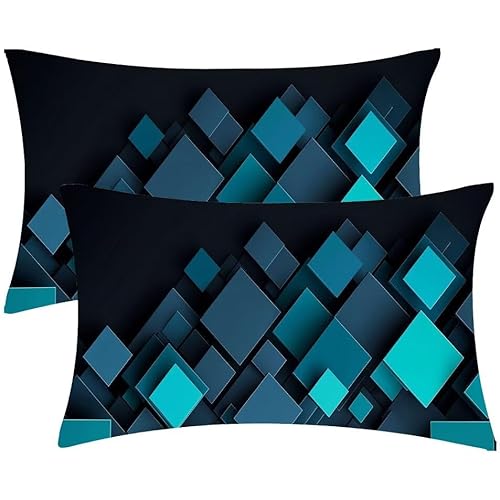 Kissenbezug 25 x 50 Kissenbezüge Geometrie BlauZierkissen 2er Set Rechteckig Couchkissen Zierkissenbezüge Baumwolle Leinen Sofa Kopfkissenbezug für Deko Wohnzimmer Herbst Gartenmöbel Kissen d-557 Kissenbezug 25 x 50 Kissenbezüge Geometrie BlauZierkissen 2er Set Rechteckig Couchkissen Zierkissenbezüge Baumwolle Leinen Sofa Kopfkissenbezug für Deko Wohnzimmer Herbst Gartenmöbel Kissen d-557 von Glslmznq