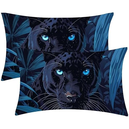 Kissenbezug 25 x 50 Kissenbezüge Schwarzer PantherZierkissen 2er Set Rechteckig Couchkissen Zierkissenbezüge Samt Sofa Kopfkissenbezug für Deko Wohnzimmer Herbst Gartenmöbel Kissen Geschenke d-424 Kissenbezug 25 x 50 Kissenbezüge Schwarzer PantherZierkissen 2er Set Rechteckig Couchkissen Zierkissenbezüge Samt Sofa Kopfkissenbezug für Deko Wohnzimmer Herbst Gartenmöbel Kissen Geschenke d-424 von Glslmznq