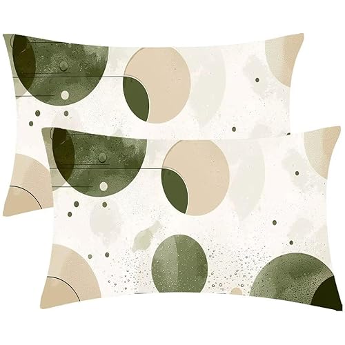 Kissenbezug 30 x 60 Einfach Kopfkissenbezug 2er Set Sofakissen Samt Kissenbezüge Rechteckig Dekokissen für Sofa Stühle Deko Wohnzimmer Modern Couchkissen Schlafzimmer Kissenhülle, Geschenke F-575 von Glslmznq