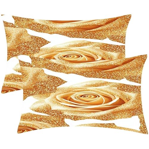 Kissenbezug 40 x 80 Gelbe Rose Kopfkissenbezug 2er Set Sofakissen Samt Kissenbezüge Rechteckig Dekokissen für Sofa Stühle Deko Wohnzimmer Modern Couchkissen Schlafzimmer Kissenhülle, Geschenke F-519 Kissenbezug 40 x 80 Gelbe Rose Kopfkissenbezug 2er Set Sofakissen Samt Kissenbezüge Rechteckig Dekokissen für Sofa Stühle Deko Wohnzimmer Modern Couchkissen Schlafzimmer Kissenhülle, Geschenke F-519 von Glslmznq