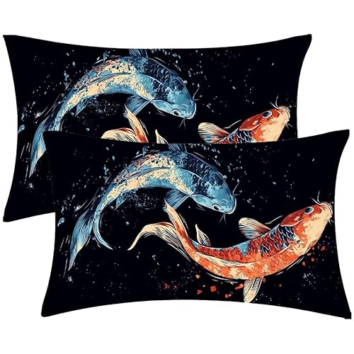 Kissenbezug 40 x 80 Kissenbezüge FischZierkissen 2er Set Rechteckig Couchkissen Zierkissenbezüge Baumwolle Leinen Sofa Kopfkissenbezug für Deko Wohnzimmer Herbst Gartenmöbel Kissen Geschenke d-612 Kissenbezug 40 x 80 Kissenbezüge FischZierkissen 2er Set Rechteckig Couchkissen Zierkissenbezüge Baumwolle Leinen Sofa Kopfkissenbezug für Deko Wohnzimmer Herbst Gartenmöbel Kissen Geschenke d-612 von Glslmznq