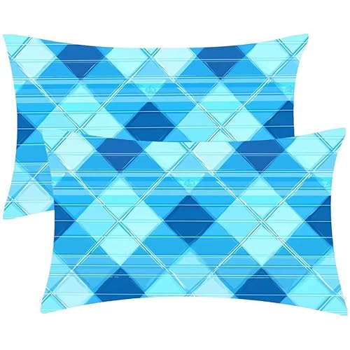 Kissenbezug 50 x 100 Geometrie Blau Kopfkissenbezug 2er Set Sofakissen Samt Kissenbezüge Rechteckig Dekokissen für Sofa Stühle Deko Wohnzimmer Modern Couchkissen Schlafzimmer Kissenhülle F-559 Kissenbezug 50 x 100 Geometrie Blau Kopfkissenbezug 2er Set Sofakissen Samt Kissenbezüge Rechteckig Dekokissen für Sofa Stühle Deko Wohnzimmer Modern Couchkissen Schlafzimmer Kissenhülle F-559 von Glslmznq