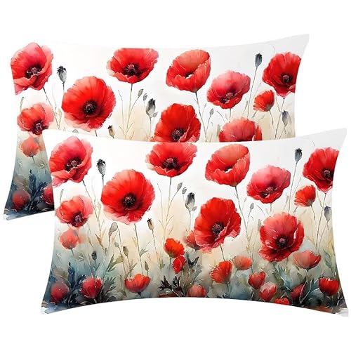 Kissenbezug 50 x 100 Rot Schönheit Kopfkissenbezug 2er Set Sofakissen Leinen Kissenbezüge Rechteckig Dekokissen für Sofa Stühle Deko Wohnzimmer Modern Couchkissen Schlafzimmer Kissenhülle F-450 Kissenbezug 50 x 100 Rot Schönheit Kopfkissenbezug 2er Set Sofakissen Leinen Kissenbezüge Rechteckig Dekokissen für Sofa Stühle Deko Wohnzimmer Modern Couchkissen Schlafzimmer Kissenhülle F-450 von Glslmznq
