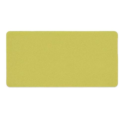 Mauspad 900 x 400 mm Groß Gaming Mousepad, Reine Farbe Gelb Große Schreibtisch Matte, Genähte Kanten Gaming Mauspad, Schreibtischunterlage mit Rutschfester Gummibasis, Schreibtisch Zubehör F-234 Mauspad 900 x 400 mm Groß Gaming Mousepad, Reine Farbe Gelb Große Schreibtisch Matte, Genähte Kanten Gaming Mauspad, Schreibtischunterlage mit Rutschfester Gummibasis, Schreibtisch Zubehör F-234 von Glslmznq