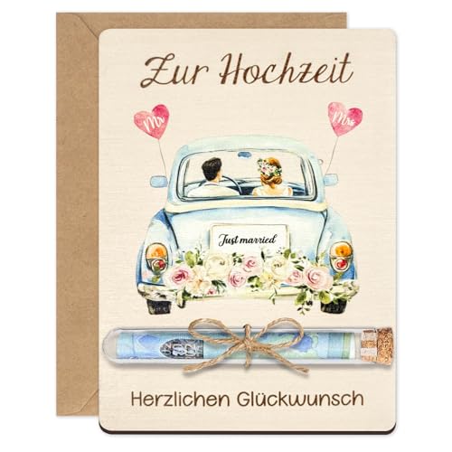 Geldgeschenk Hochzeit, Kreative Hochzeitsgeschenke für Brautpaar mit Reagenzglas Umschlag, Holz Hochzeit Geldgeschenk - Senden Sie dem Brautpaar Herzliche Wünsche Geldgeschenk Hochzeit, Kreative Hochzeitsgeschenke für Brautpaar mit Reagenzglas Umschlag, Holz Hochzeit Geldgeschenk - Senden Sie dem Brautpaar Herzliche Wünsche von GluckGeschenk