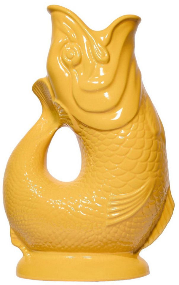 Gluckigluck Wasserkaraffe, (Original Gluggle Jug aus England), mit Gluckergeräusch, handgefertigt, ikonisches Fisch-Design, 1,2 L von Gluckigluck