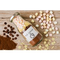 Heiße Schokolade Im Glas - Trinkmischung Mit Mini-Marshmallows | Geschenkidee Für Winter & Weihnachten Handgemacht Glück von GlueckImGlasCookies