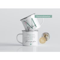 Ergotherapeutin Danke | Emaille Tasse Ergotherapeut Ergotherapie Geschenk Geschenkidee Für Ergotherapeuten von GlueckMeinKind