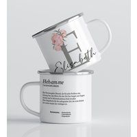 Hebamme Geschenk Dankeschön Tasse, Personalisiertes Hebamme, Für Mit Buchstabe Und Name, Eucalyptus von GlueckMeinKind