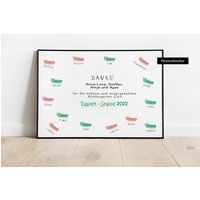 Personalisiertes Geschenk Erzieherin | Kindergarten Gruppe Kind Abschiedsgeschenk Kindergartenabschied Dankeschön Kindergärtnerin von GlueckMeinKind