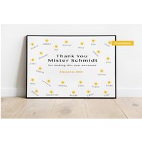 Personalisiertes Geschenk Lehrerin Lehrer | Abschiedsgeschenk von GlueckMeinKind