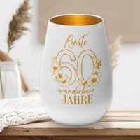 Windlicht Mit Gravur/60 Geburtstag Frau Freundin Geschenk Personalisierte Geschenkidee Freunde Runder Jahre Windlicht Mit Gravur/60 Geburtstag Frau Freundin Geschenk Personalisierte Geschenkidee Freunde Runder Jahre von Glueckschenken