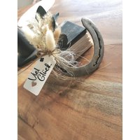 Hufeisen Mit Trockenblumen/ Geschenk/ Personalisiert /Glücksbringer Hufeisen Mit Trockenblumen/ Geschenk/ Personalisiert /Glücksbringer von GluecksmomentErleben