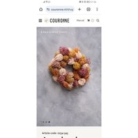 Wandkranz/ Dekokranz/ Ammi Majus Kranz/ Trockenblumenkranz von GluecksmomentErleben