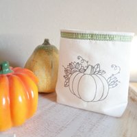 Lichtbeutel - Windlicht Deko Kerzenglas Geschenk Herbst Kürbis von Gluecksmomente1