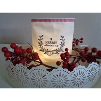 Lichtbeutel - Windlicht Deko Kerzenglas Geschenk Herbst Lichtbeutel - Windlicht Deko Kerzenglas Geschenk Herbst von Gluecksmomente1