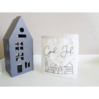 Lichtbeutel - Windlicht Deko Kerzenglas Geschenk X-Mas God Jul von Gluecksmomente1