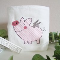 Lichtbeutel - Windlicht Stimmungslicht Lichtglas Deko Glücksschwein Glück von Gluecksmomente1