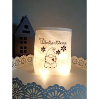 Lichtbeutel - Windlicht Stimmungslicht Lichtglas Deko Wichtel Wintertime Lichtbeutel - Windlicht Stimmungslicht Lichtglas Deko Wichtel Wintertime von Gluecksmomente1