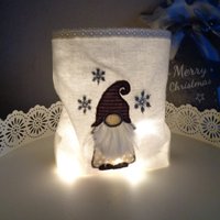 Lichtbeutel - Windlicht Stimmungslicht Lichtglas Deko Wichtel von Gluecksmomente1