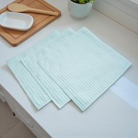 Spültücher Doppellagig Waffelpique Putzlappen Waschlappen Waschbar Nachhaltig von Glueckspilzig