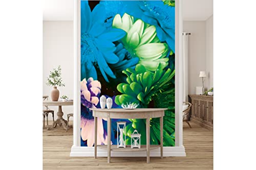 Glücksvilla - Fototapete, selbstklebend (120 x 250 cm (BxH) - div. Maße - Vlies-Tapete - Wand-Deko - Beautyful flowers - Blumen-Strauß Blüte Pflanze Natur Garten Fotografie x von Glücksvilla