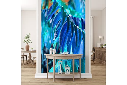 Glücksvilla - Fototapete, selbstklebend (120 x 250 cm BxH) - div. Maße - Vlies-Tapete - moderne Wand-Deko - Buntes Herbstlaub 6 - Fotografie Garten-Pflanzen Baum Herbst Blätter Natur von Glücksvilla
